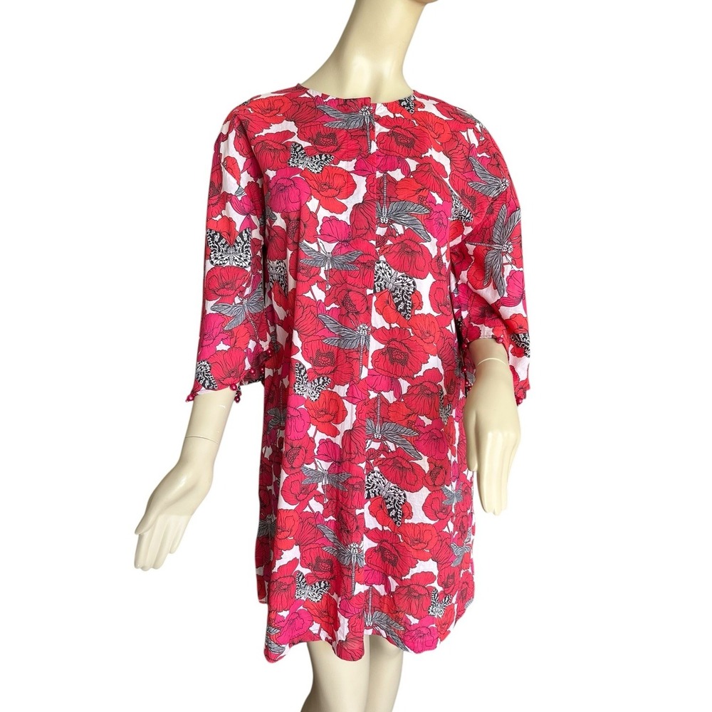 MARIA. B. Embroidered Tunic Shirt Dress Size Med Pakistani Lightweight Coverup‎